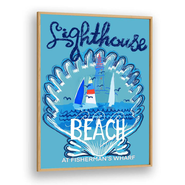 Vibrant LIGHTHOUSE II Beach Paintings showcasing a coastal scene, perfect for transforming any space into a seaside paradise.