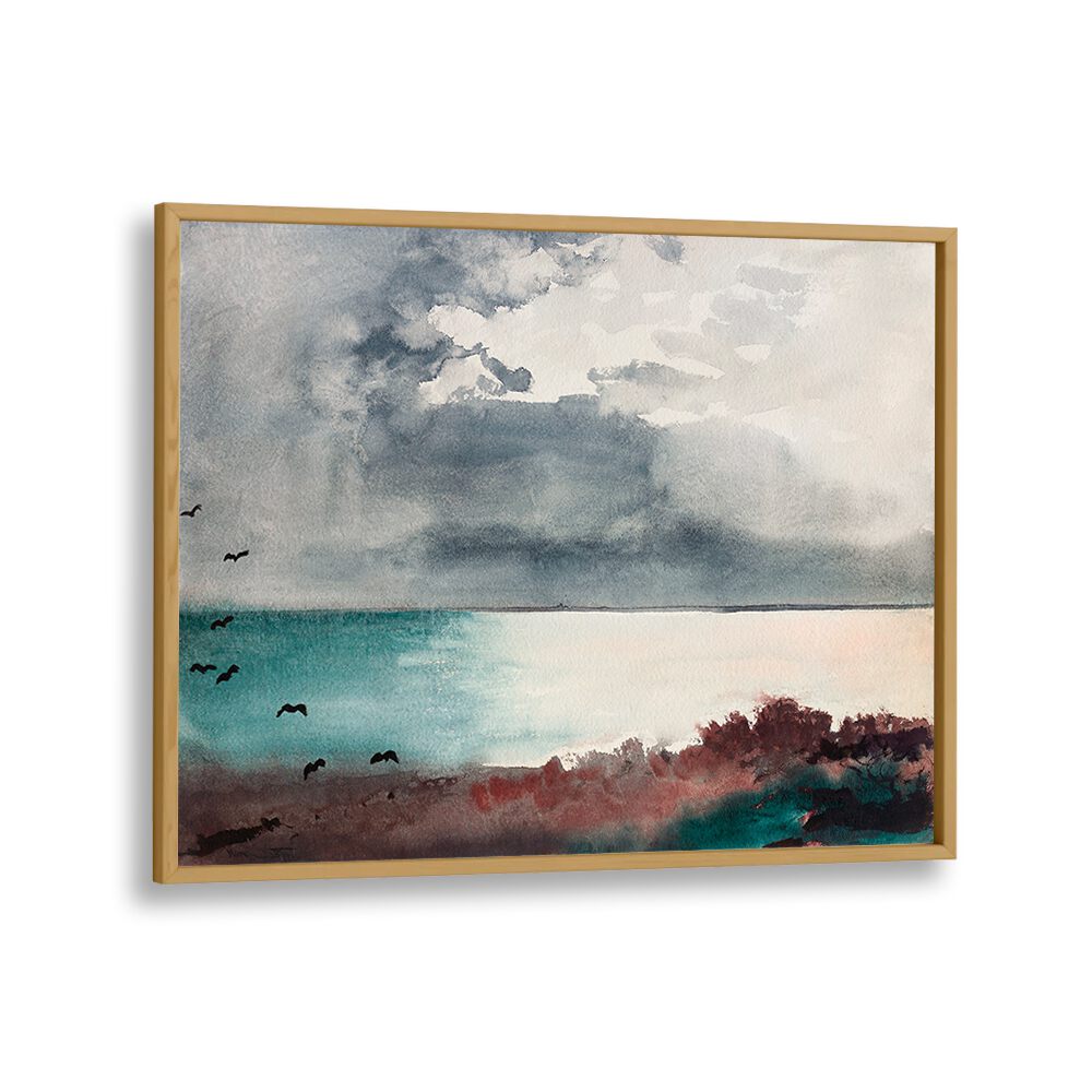 BREAKING STORM, COAST OF MAINE (1894)  ,VINTAGE PAINTINGS