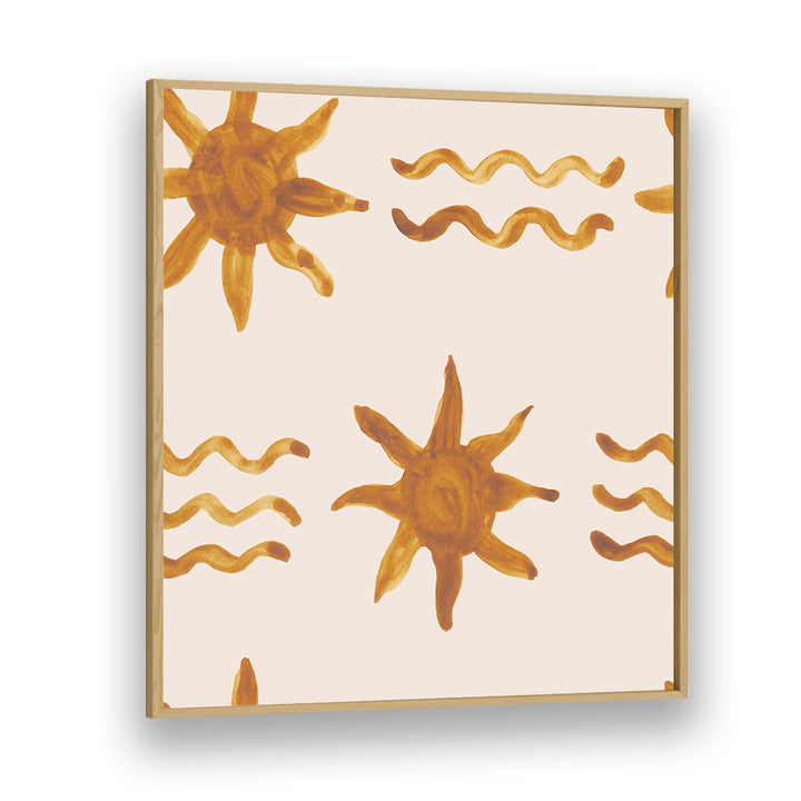 Brighten your child's space with WATERCOLOUR TILE II, KIDS ROOM PAINTINGS, featuring playful sun designs.