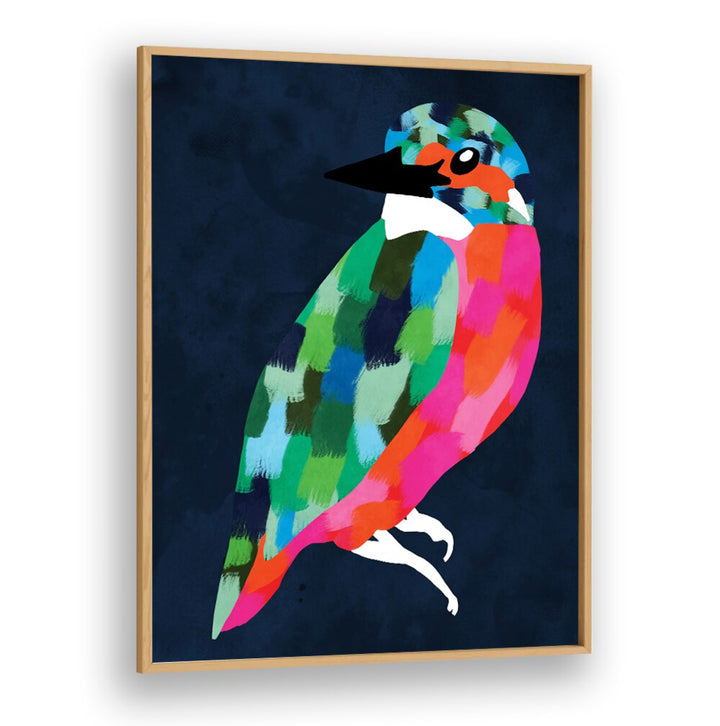Vibrant PATCHWORK PERFECTION, ANIMAL PAINTINGS showcasing a colorful bird, perfect for home decor and comfort.