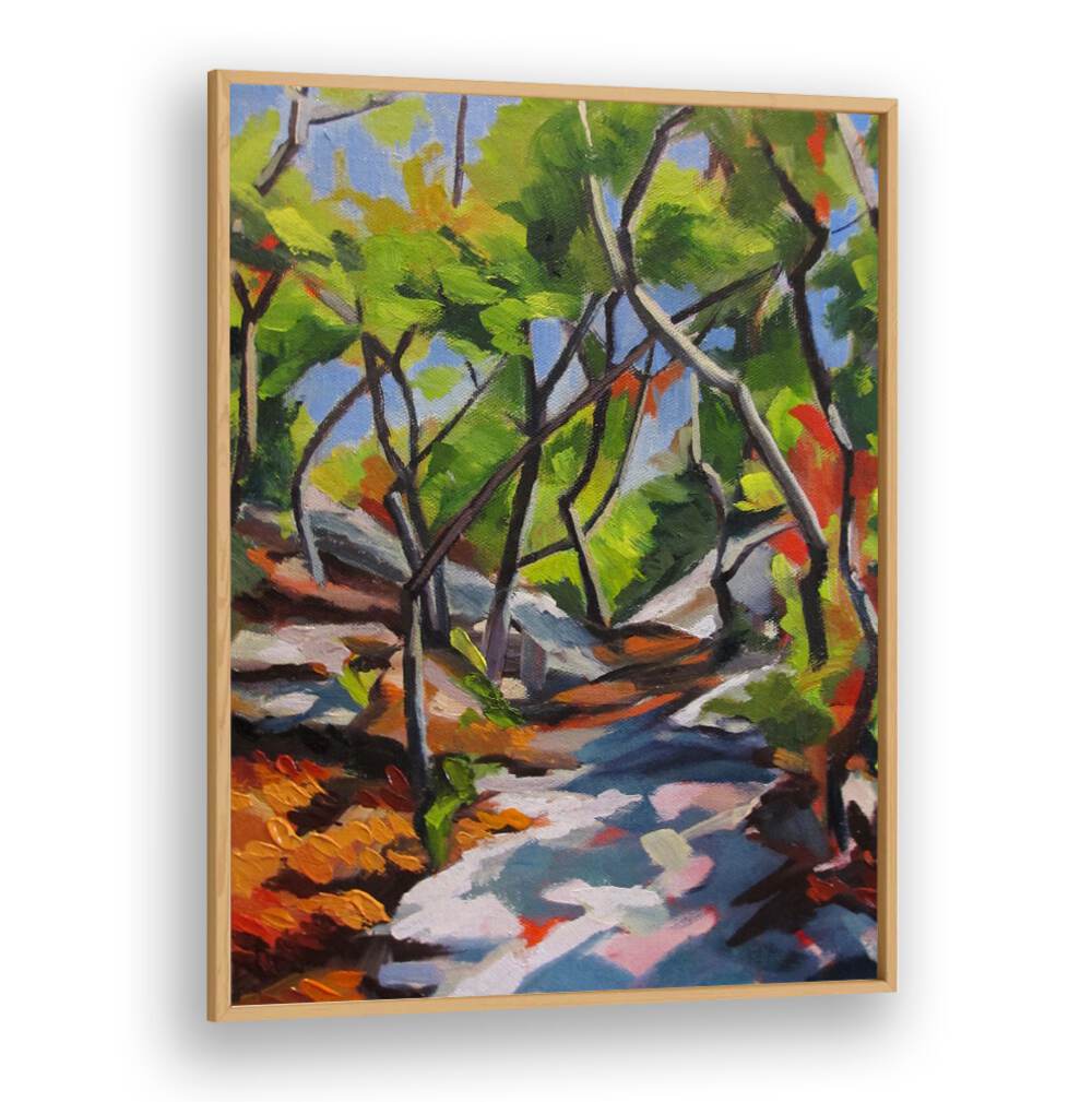 PATH AT THE JERSEY SHORE , LANDSCAPE PAINTINGS