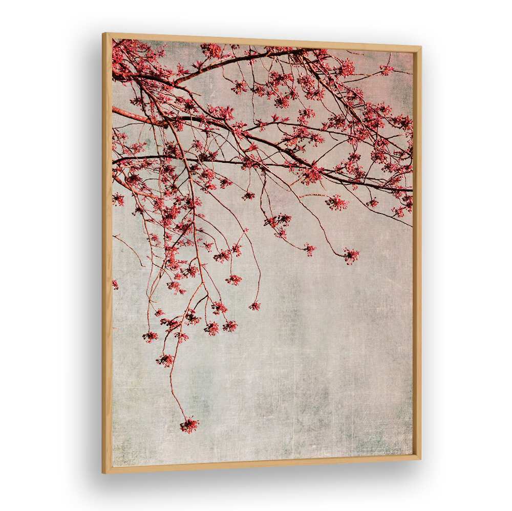 Elegant BRANCHES, FLORAL FLOWER PAINTINGS showcasing delicate blooms on a textured background, perfect for home decor.