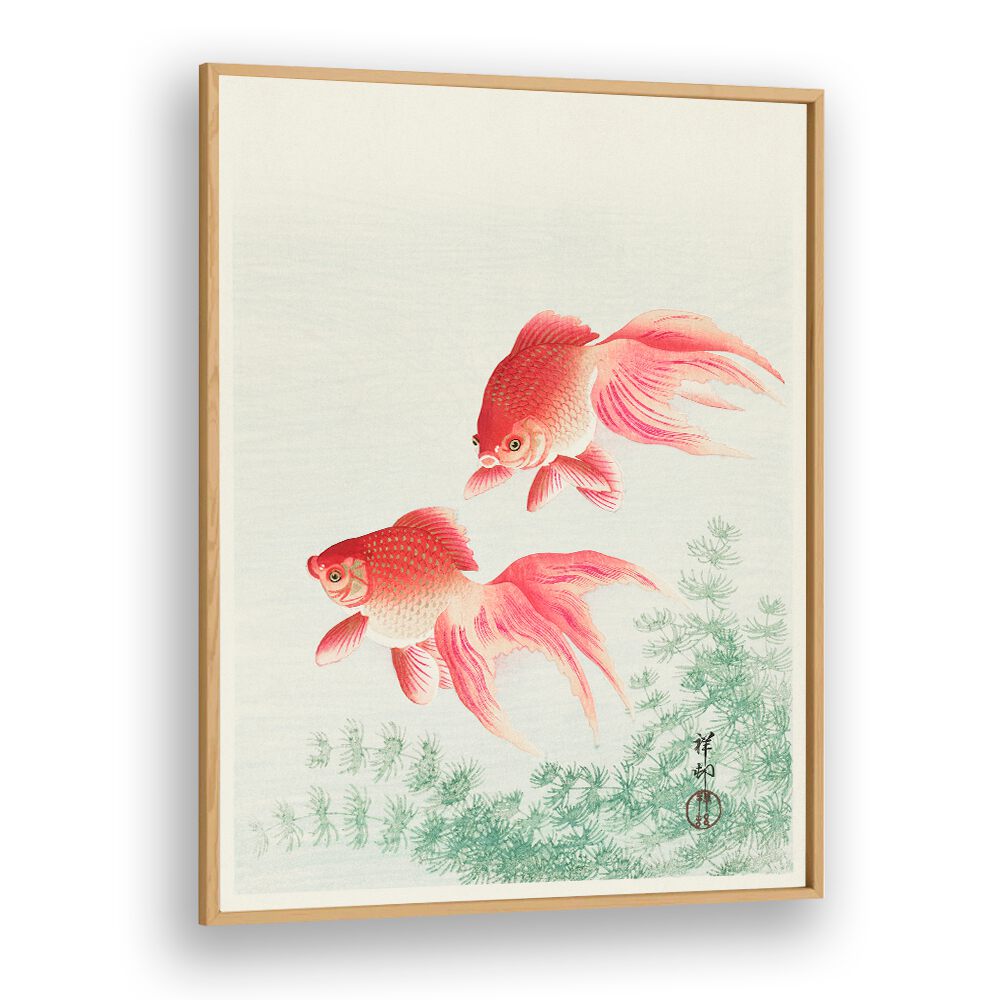 TWO VEIL GOLDFISH (1926)  , JAPANESE PAINTINGS , JAPANESE ART PRINTS