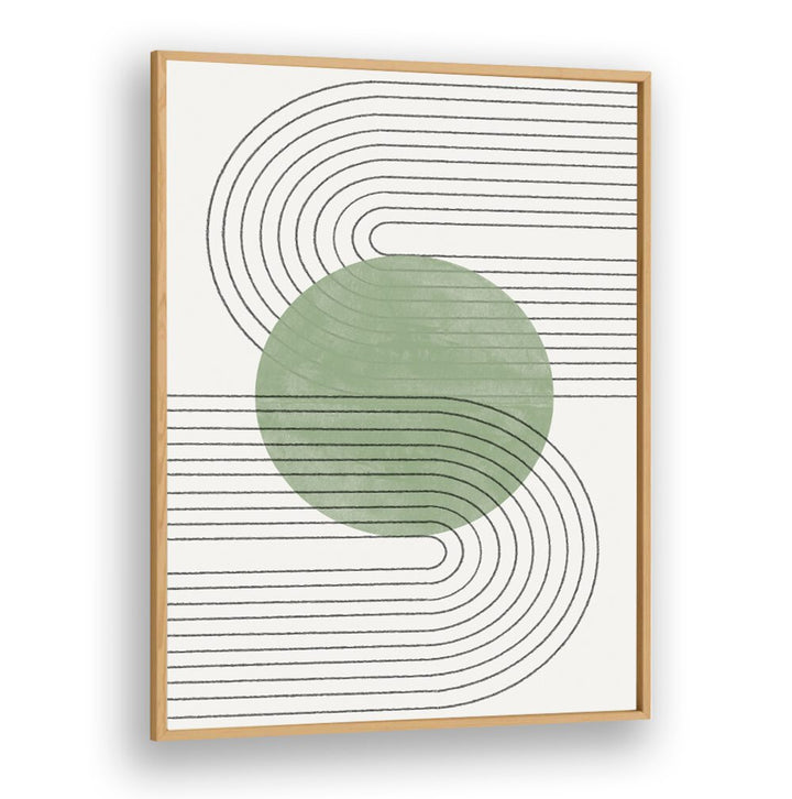 GREEN BALANCE NO.V , BOHO ART PAINTINGS