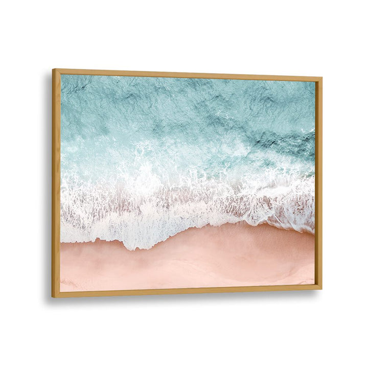 Relax with BEACH VIBES III, BEACH PAINTINGS featuring serene ocean waves and soft sandy shores, perfect for any space.