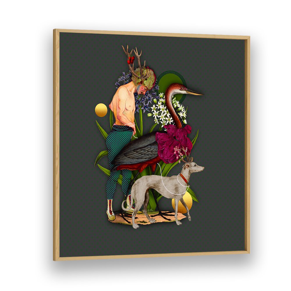 Whimsical scene from ENCHANTED FOREST VIII, ANIMAL PAINTINGS, showcasing vibrant colors and enchanting details.