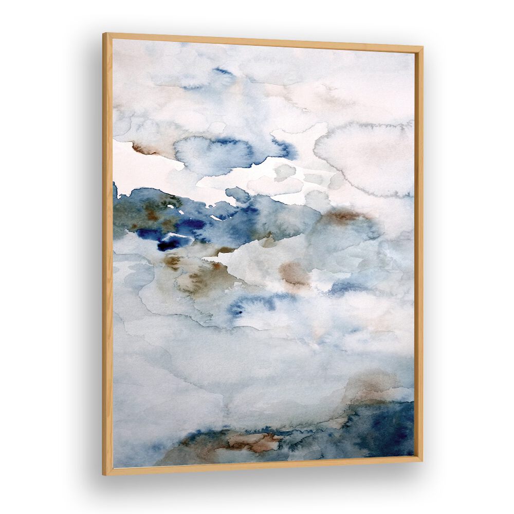Serene blue tones blend beautifully in UP IN THE CLOUDS III, ABSTRACT PAINTINGS, perfect for any modern decor.
