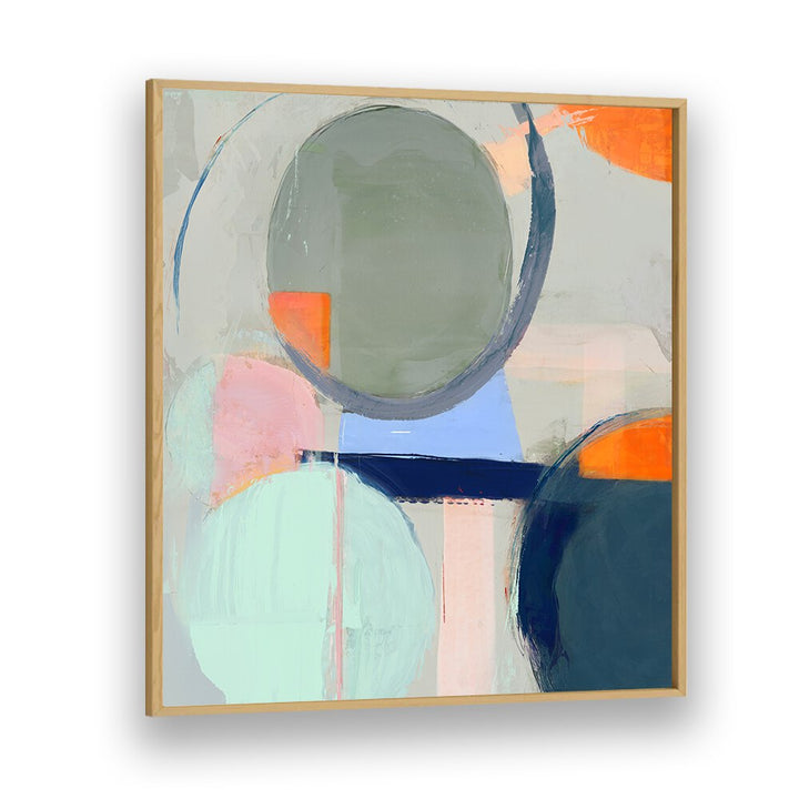 Colorful TURNAROUND, ABSTRACT PAINTINGS featuring geometric shapes, perfect for modern decor and efficient organization.