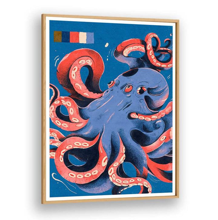Vibrant octopus beach paintings capture marine charm, perfect for enhancing your home decor.