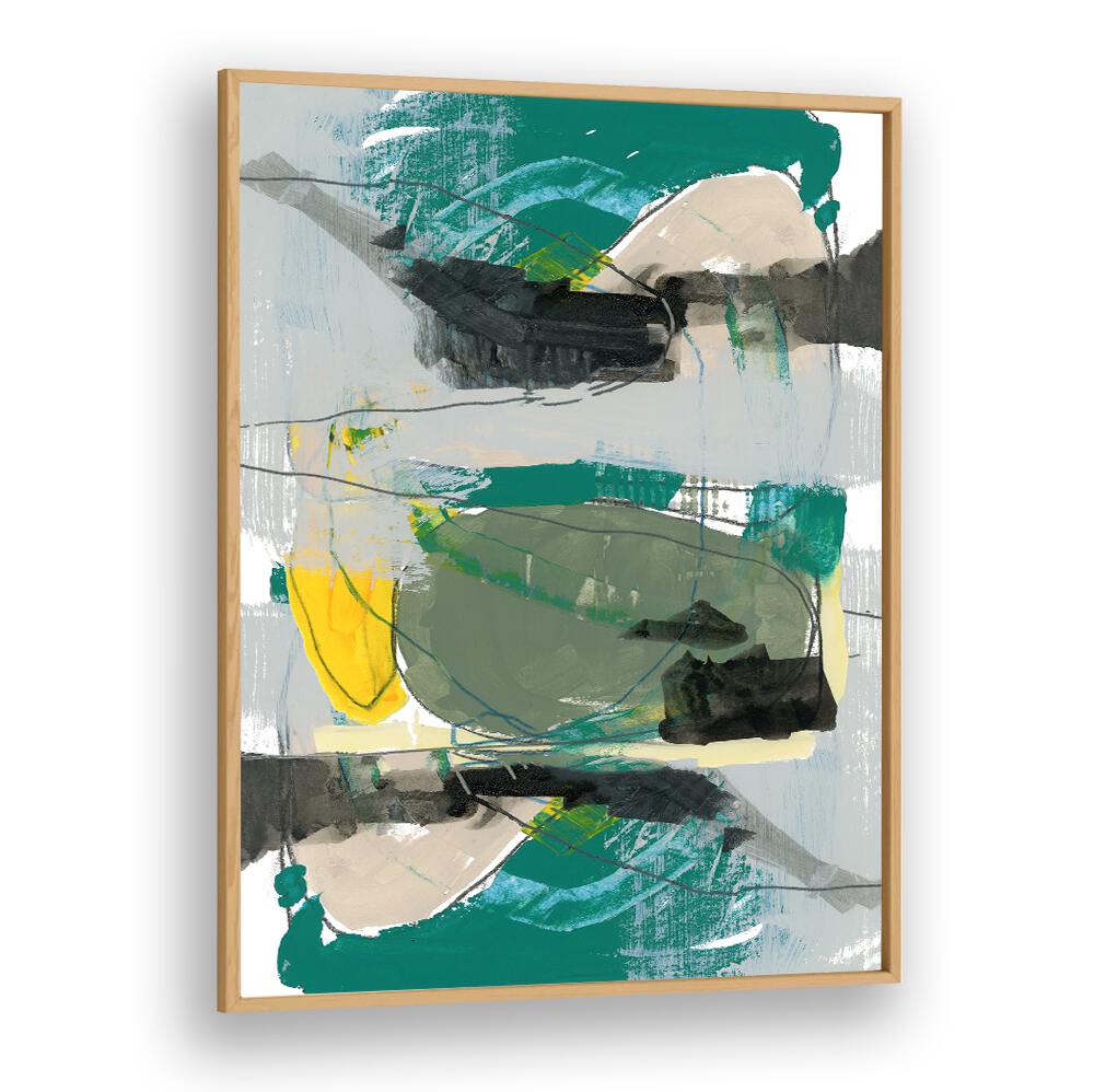 Vibrant and modern, the CONTEMPORARY GREEN I, ABSTRACT PAINTINGS elevates your space with its striking design.