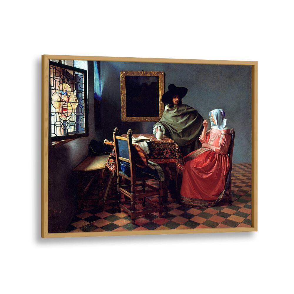 THE WINE GLASS (CA. 1658 –1660) BY JOHANNES VERMEER, VINTAGE PAINTINGS