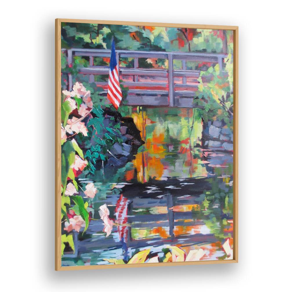 JULY 4 IN PRINCETON , LANDSCAPE PAINTINGS