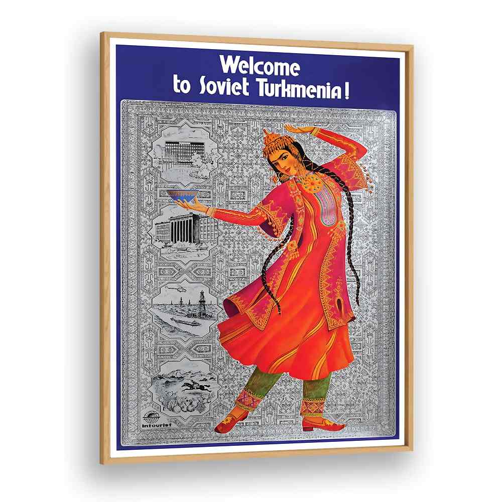 TURKMENIA , VINTAGE TRAVEL POSTERS