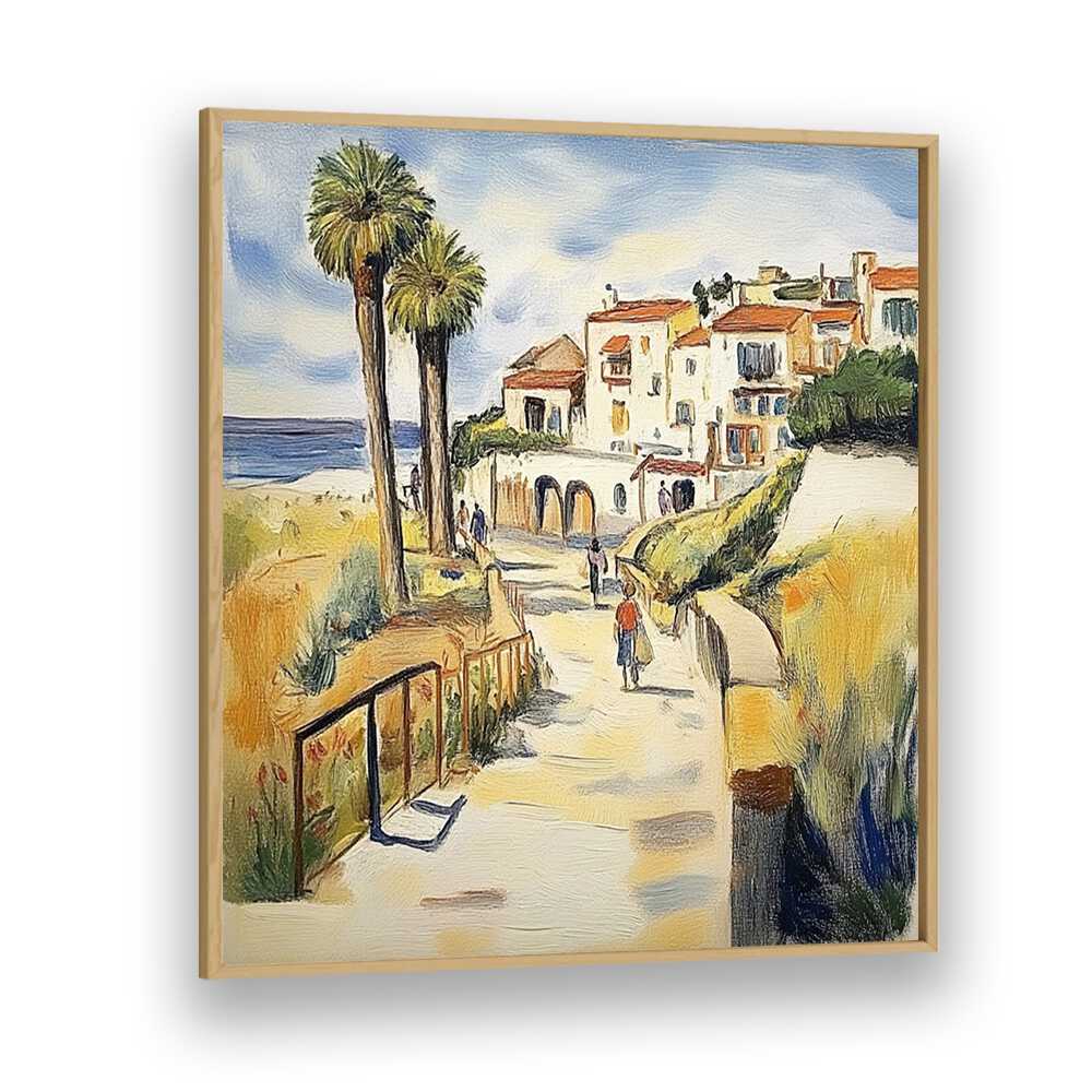 THREE TREES BY THE SEA II captures serene coastal beauty with graceful trees and vibrant landscapes. Perfect for any space.