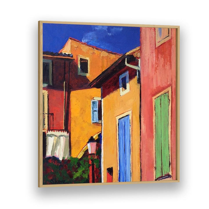 COLOURFUL HOUSES , LANDSCAPE PAINTINGS