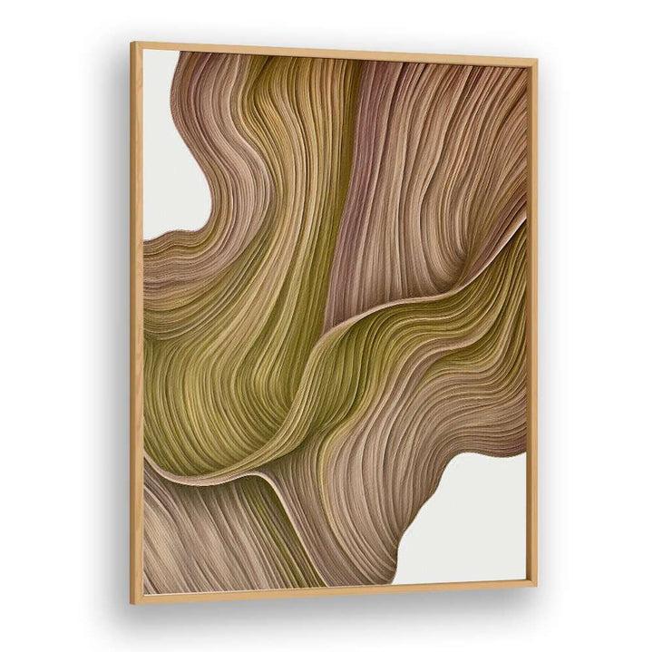 NATURE LINE VI, ABSTRACT PAINTINGS showcase flowing textures in earthy tones, perfect for eco-friendly decor.