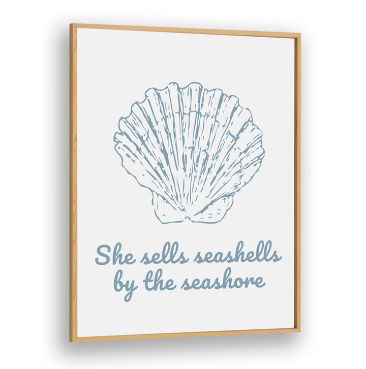 Charming SHE SELLS SEASHELLS, BEACH PAINTINGS artwork featuring a seashell design that captures ocean beauty.