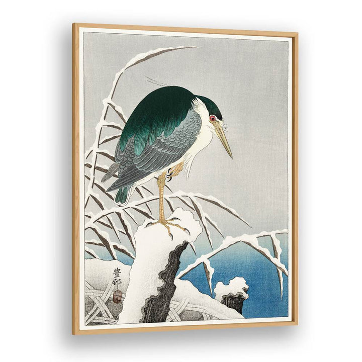 HERON IN SNOW (CA. 1925–1936)  , JAPANESE PAINTINGS , JAPANESE ART PRINTS