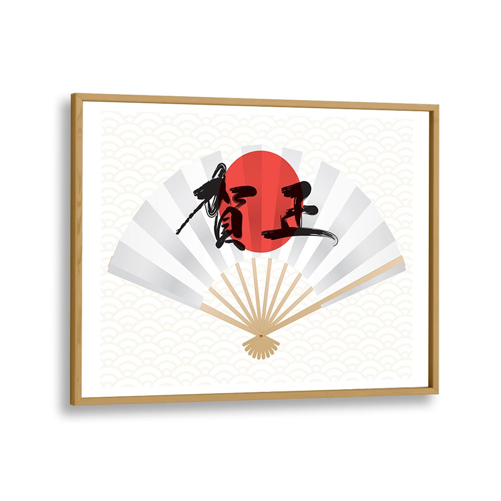 Stylish fan artwork featuring THE WINDMAKER, JAPANESE PAINTINGS, perfect for enhancing your outdoor space.