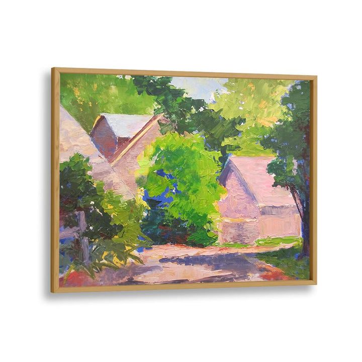 BEND IN THE ROAD , LANDSCAPE PAINTINGS