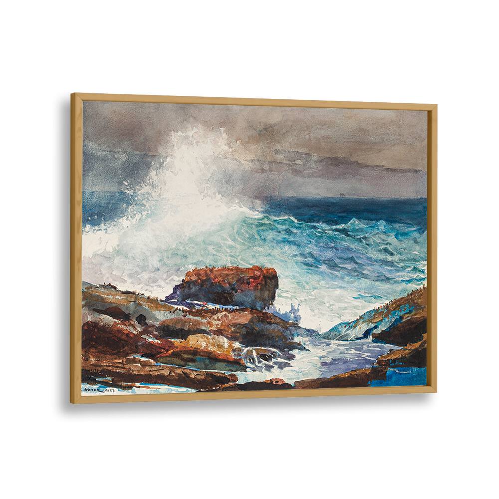 INCOMING TIDE, SCARBORO, MAINE (1883) , VINTAGE PAINTINGS