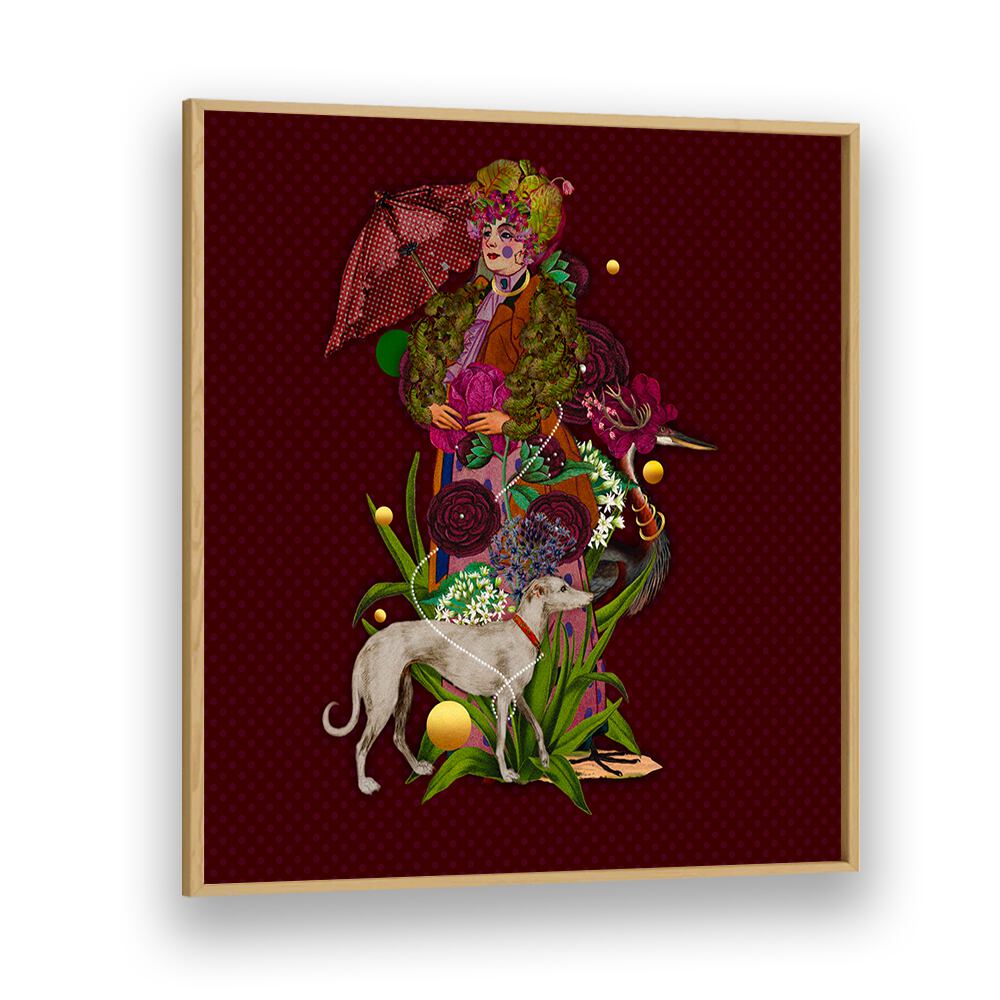 Whimsical art piece, ENCHANTED FOREST IV, PORTRAITS, blends nature and elegance for stunning home decor.