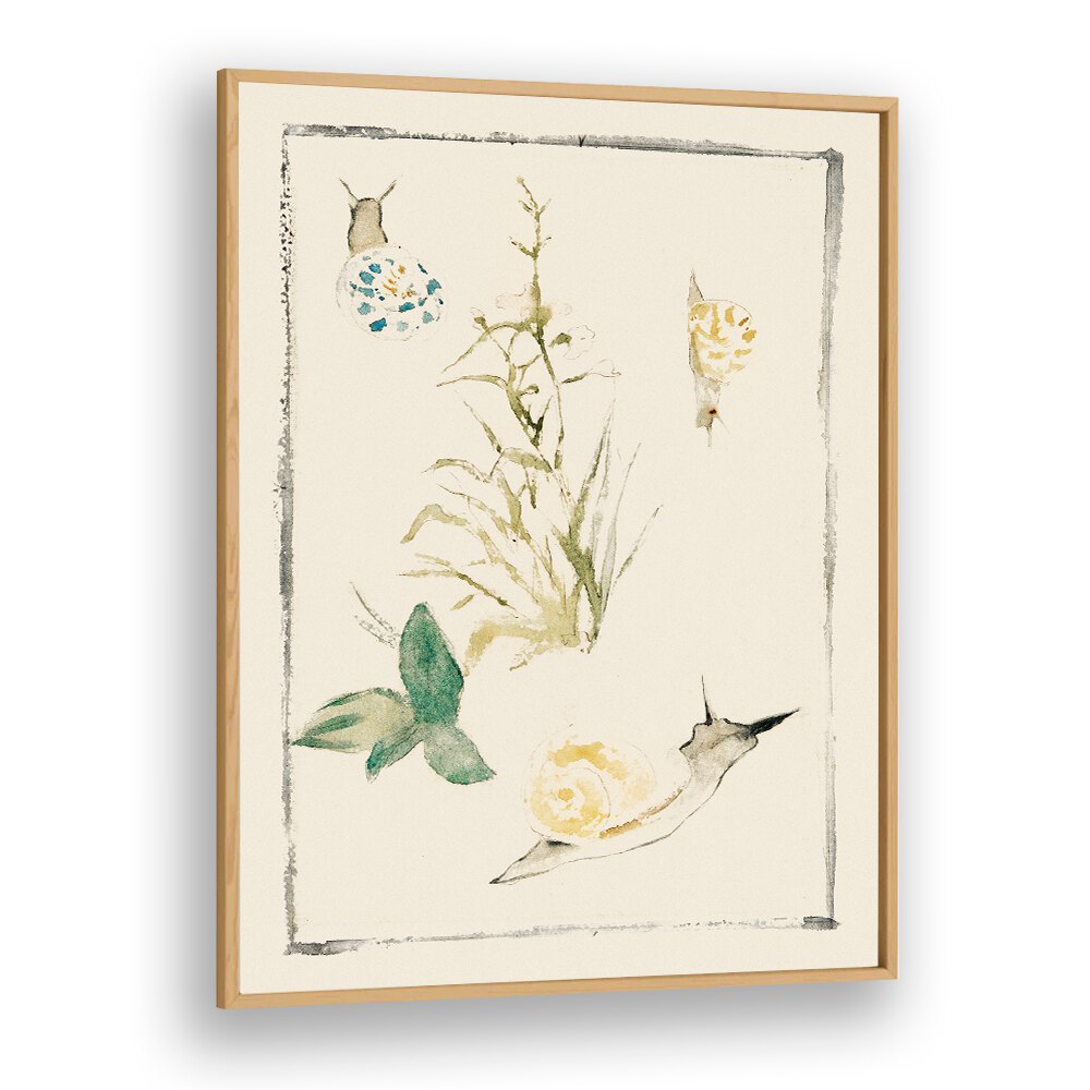 SKETCHES OF SNAILS, FLOWERING PLANT (1864–1868) BY EDOUARD MANET , VINTAGE PAINTINGS