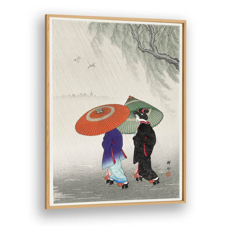 TWO WOMEN IN THE RAIN (1925 - 1936)  , JAPANESE PAINTINGS , JAPANESE ART PRINTS