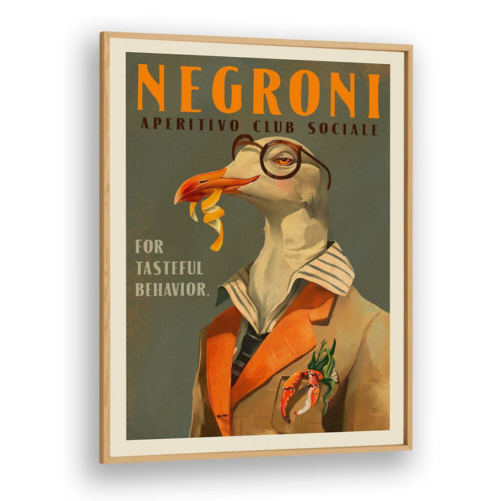 FANCY SEAGULL NEGRONI  , BAR & CAFE ART