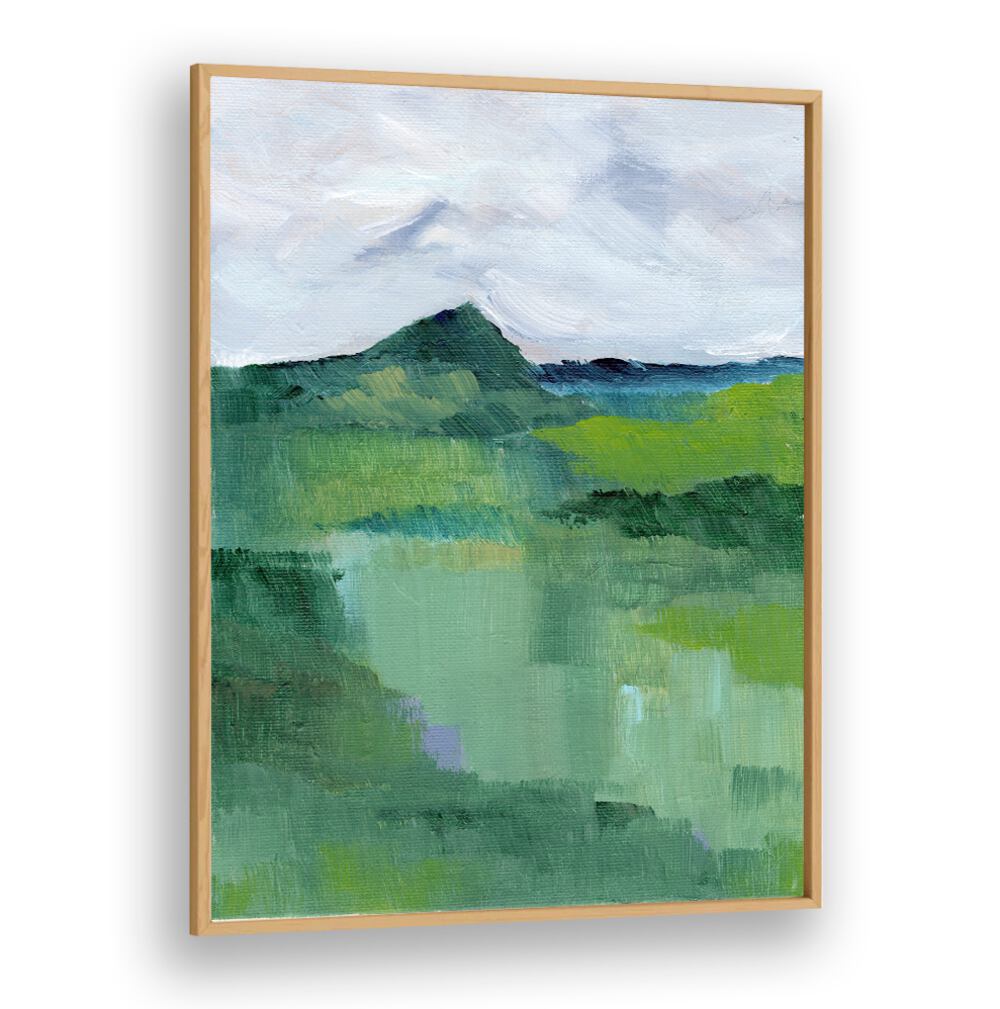 GREEN LANDSCAPE III , LANDSCAPE PAINTINGS