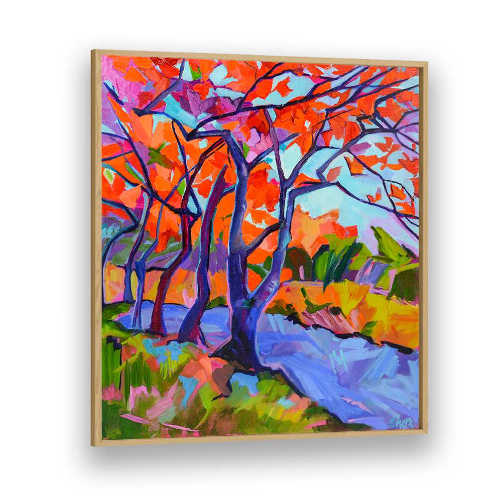 RED TREES , LANDSCAPE PAINTINGS