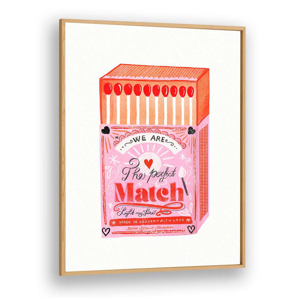 MATCH BOX - THE PERFECT MATCH II BY BAROO BLOOM , WALL ART PRINTS