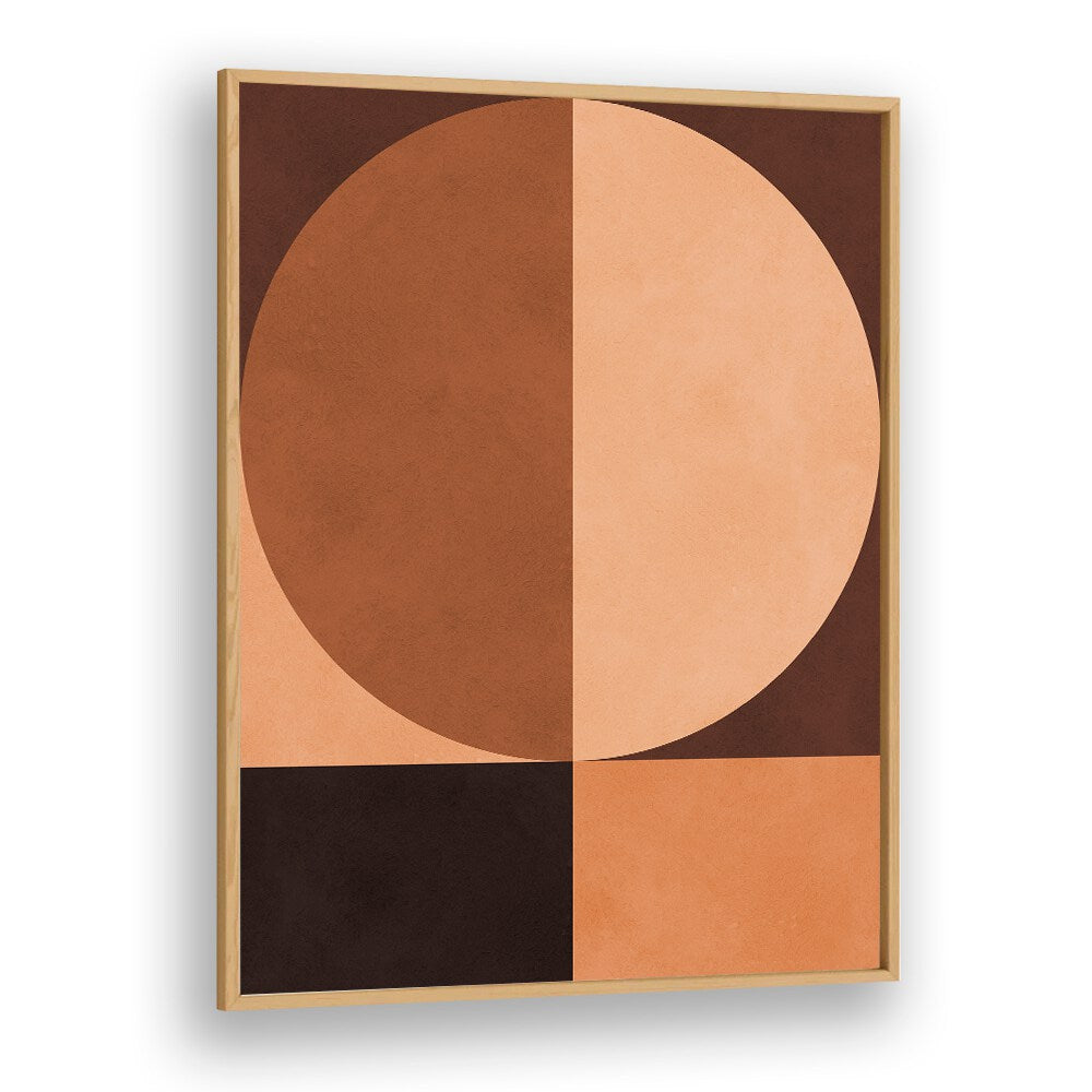 BROWN GEOMETRY IV , ABSTRACT PAINTINGS , ABSTRACT ART PRINTS