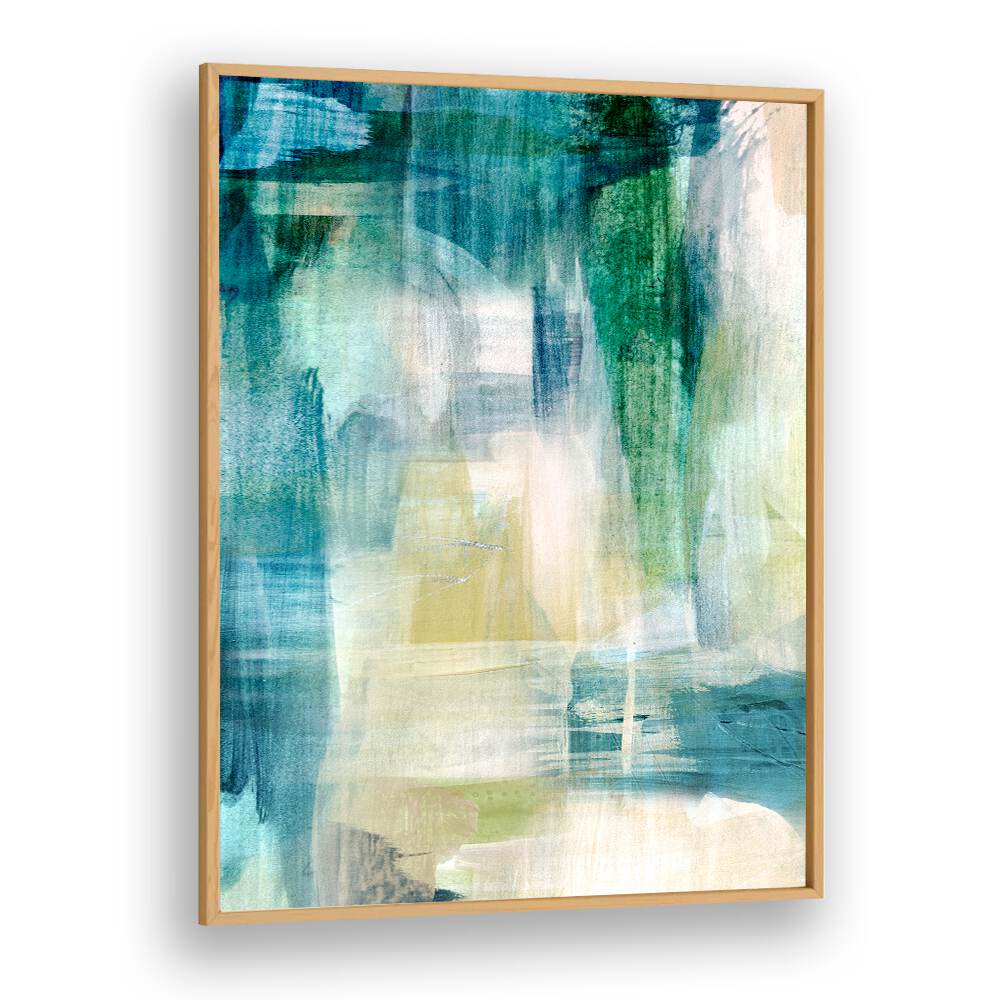 Colorful RAIN COLLAGE II, ABSTRACT PAINTINGS featuring fluid shapes and textures, perfect for modern decor.