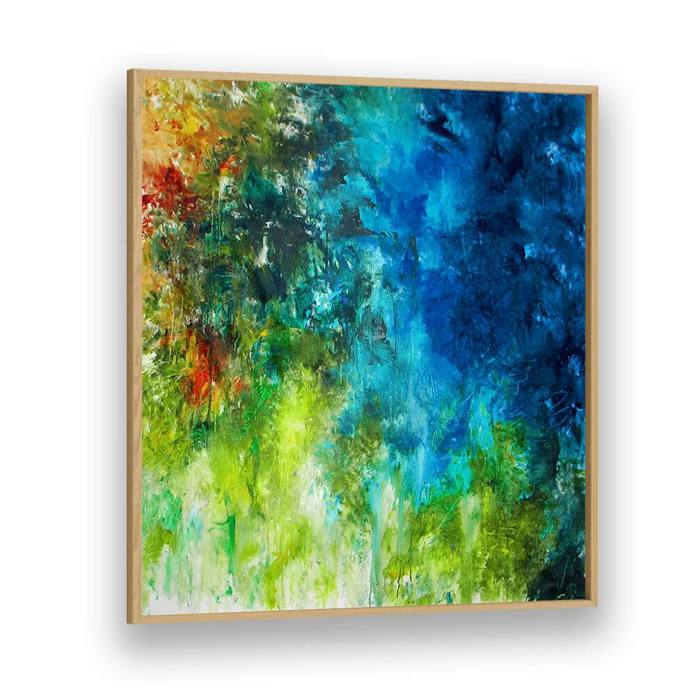 Vibrant ABSTRACT DESIGN I showcases stunning colors in a captivating style, perfect for modern spaces. Explore ABSTRACT PAINTINGS.