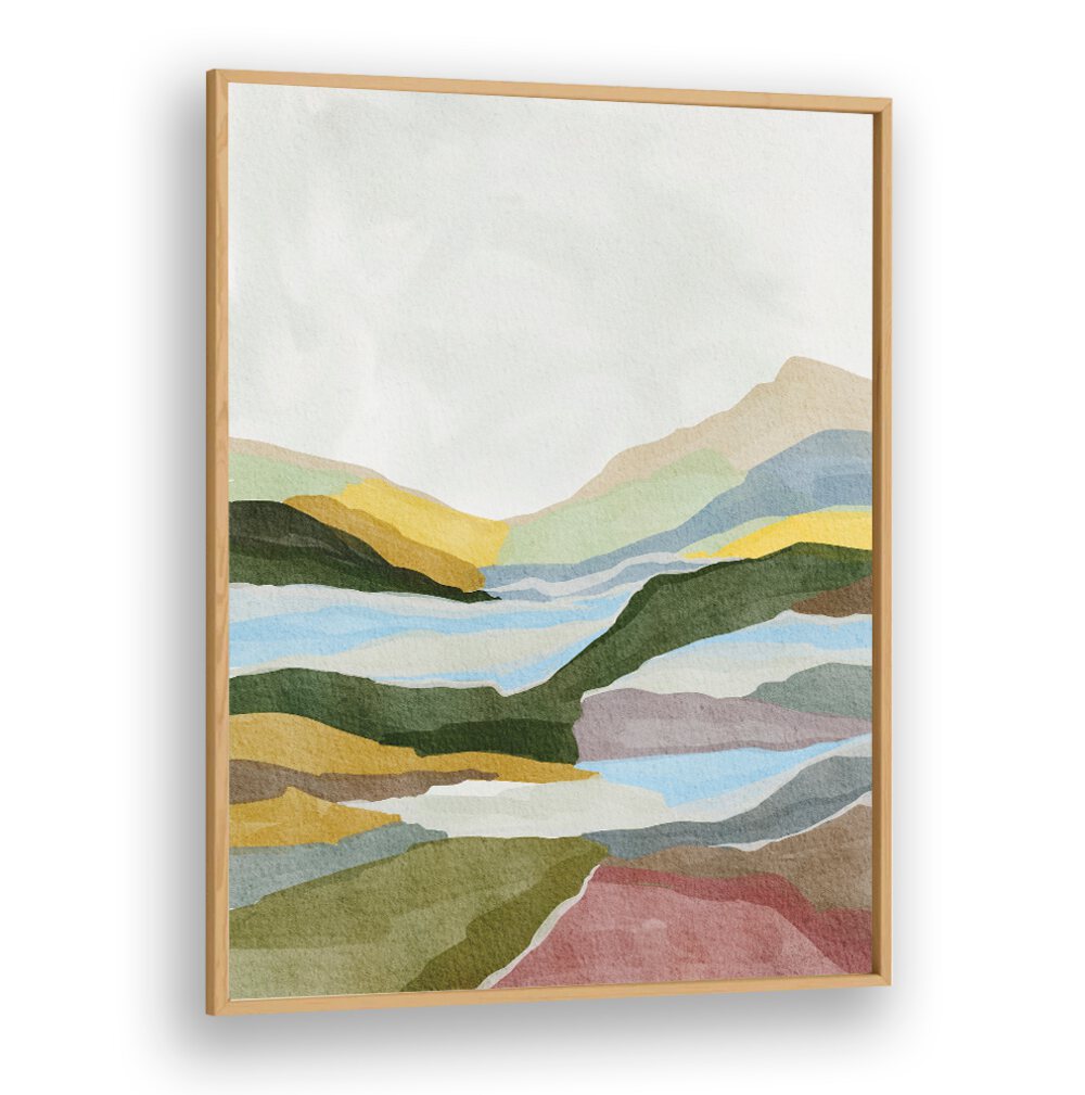 TRANQUIL HILL VIEW , LANDSCAPE PAINTINGS