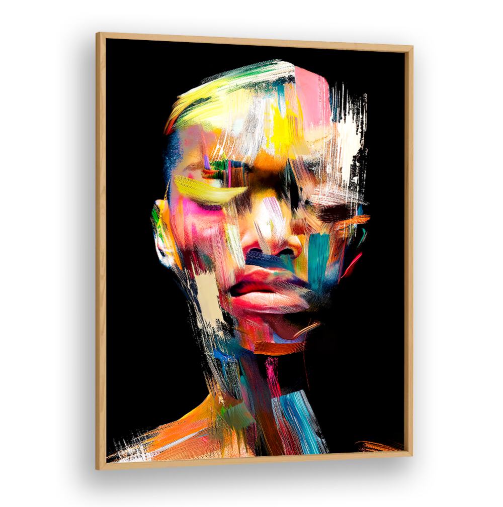Vibrant and modern, the FACELESS III, ABSTRACT PAINTINGS by Philippe HUGONNARD offers a stunning artistic expression.