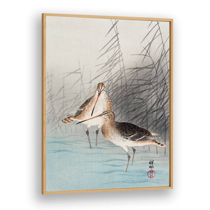 TWO BAR-TAILED GODWITS (1926)  , JAPANESE PAINTINGS , JAPANESE ART PRINTS