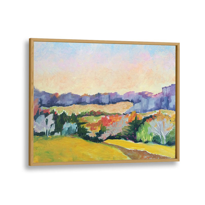 COVERED BRIDGE ROAD , LANDSCAPE PAINTINGS