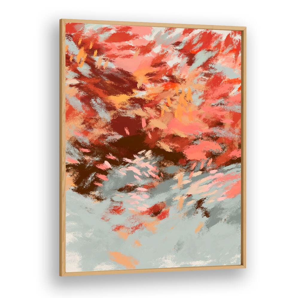 Vibrant hues in AUTUMN SHADOWS II, ABSTRACT PAINTINGS capture the essence of fall, adding warmth to any space.
