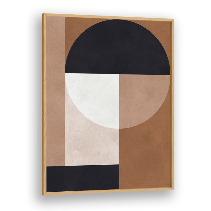 BROWN GEOMETRY II , ABSTRACT PAINTINGS , ABSTRACT ART PRINTS