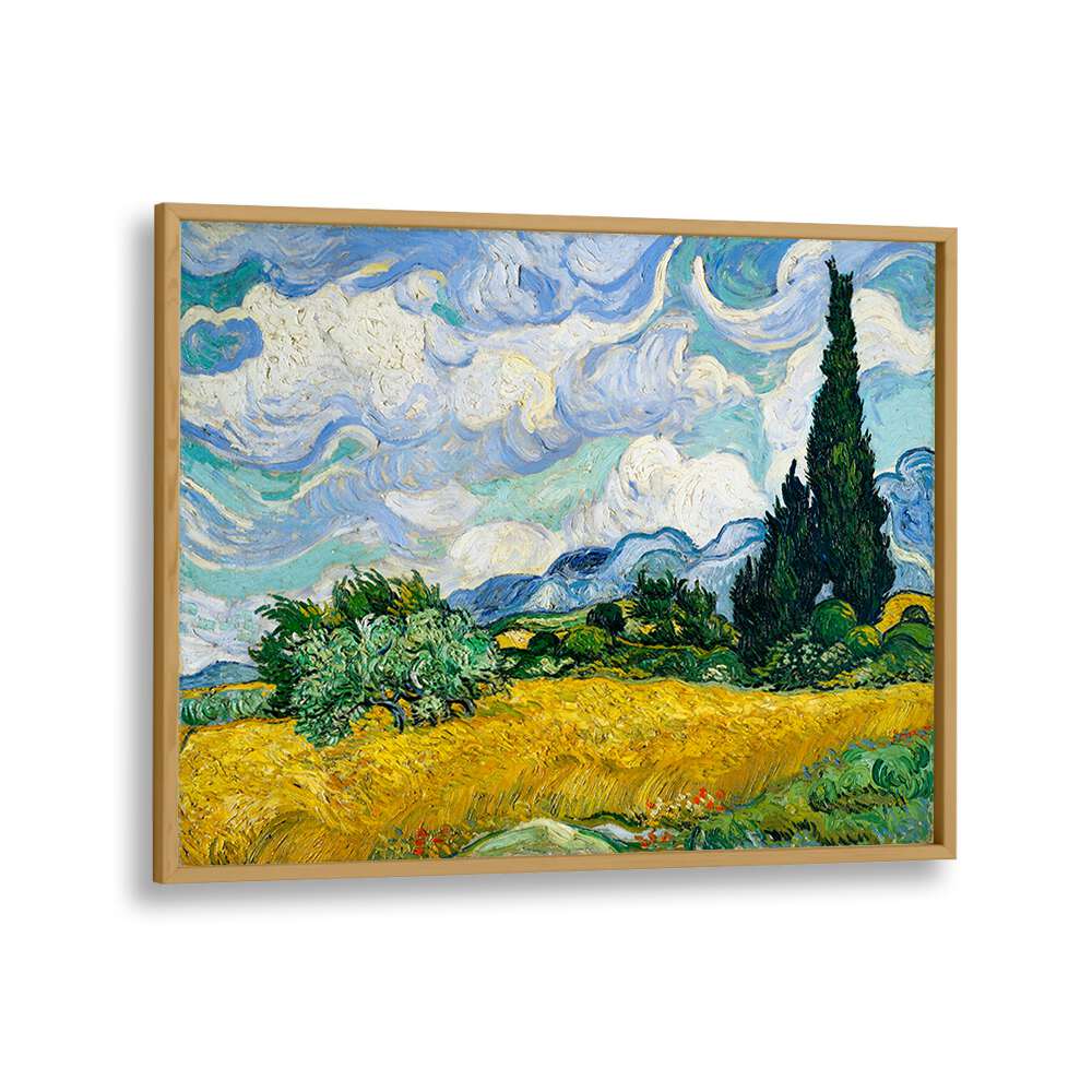 VINCENT VAN GOGH'S WHEAT FIELD WITH CYPRESSES (1889),  VINTAGE PAINTINGS