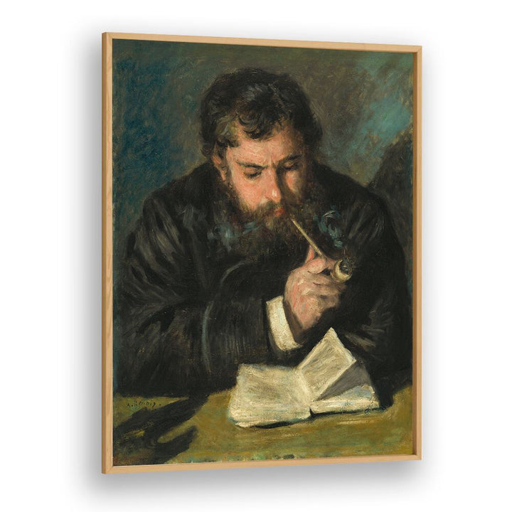 CLAUDE MONET (1872) BY PIERRE-AUGUSTE RENOIR , VINTAGE PAINTINGS