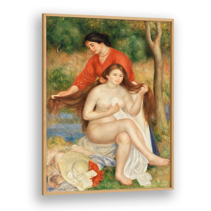 BATHER AND MAID : LA TOILETTE DE LA BAIGNEUSE (1900–1901) , VINTAGE PAINTINGS