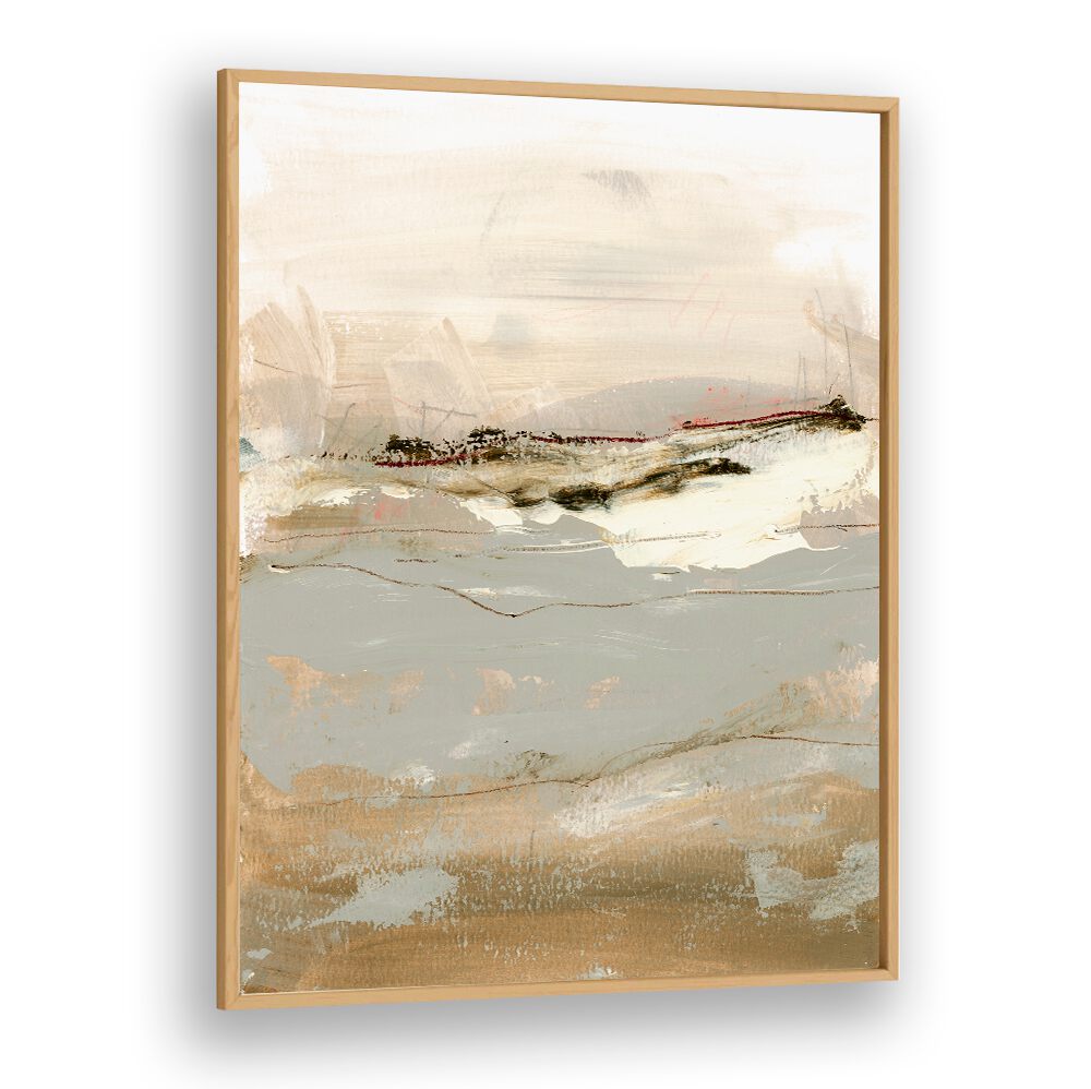 WANDER, ABSTRACT PAINTINGS showcase a serene landscape, enhancing your home decor with artistic elegance.