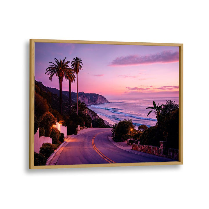 Vibrant L.A BEACH ROAD, BEACH PAINTINGS showcasing California's coastal beauty by Philippe Hugonnard.