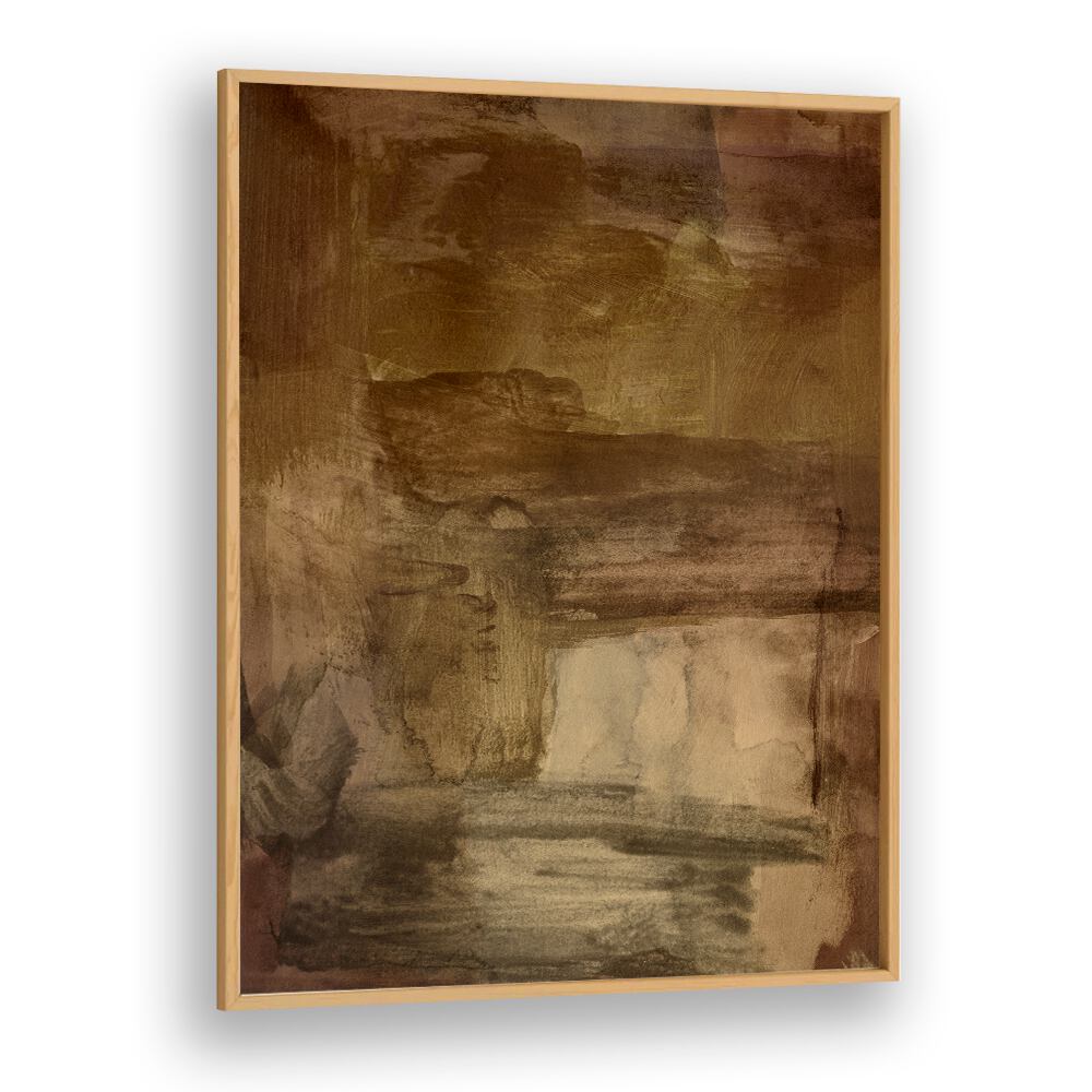 Abstract painting "YESTERDAYS WISHES II" in earthy tones, perfect for modern decor. Ideal for any art lover's collection.