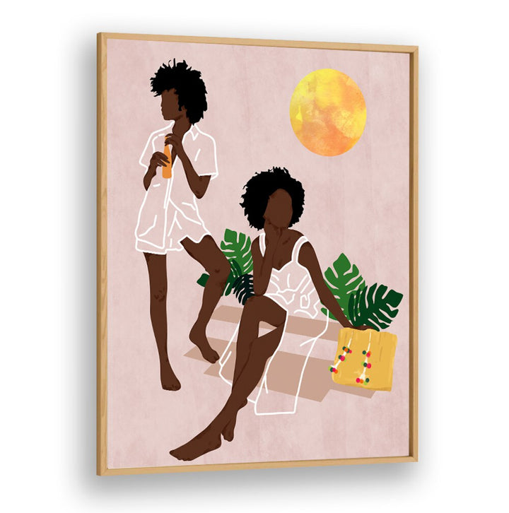 SUNLIT QUEENS , BOHO ART PAINTINGS