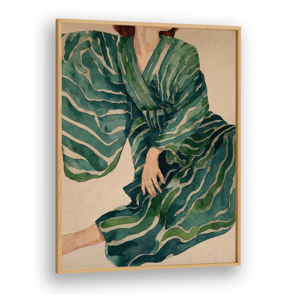 Exquisite Figurative Woman No.II, PORTRAITS artwork, showcasing vibrant colors and femininity in abstract style.