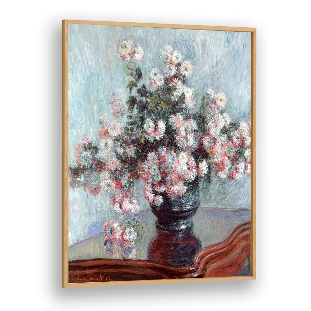 CHRYSANTHEMUMS (1882) , VINTAGE PAINTINGS